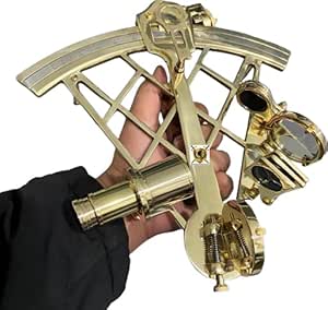 Orologio Solare Nautico Vintage In Ottone, Scandinavia, Anni '50 In