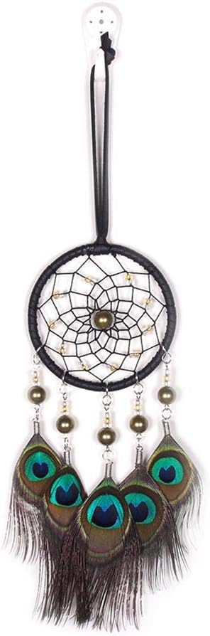 Questionno Peacock Feathers Handmade Dreamcatcher Craft Dream Catcher Net Home Decor