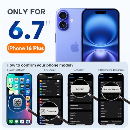 Image of Miracase Magnetic for iPhone 16 Plus Case, [Soft Anti-Scratch Microfiber Lining], Compatible with MagSafe, Liquid Silicone Shockproof Drop Protection Phone Case for 16 Plus,Orange