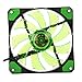 1 szt. wentylator komputerowy ultra cichy wysoki przepływ powietrza ciche chłodzenie procesora LED grzejnik PC zielony