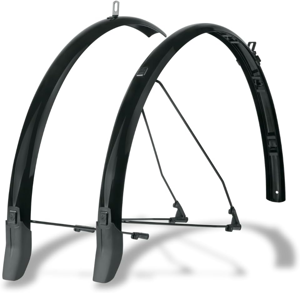 Garde-boue vélo de ville SKS Bluemels 45, kit full-length avec bavette