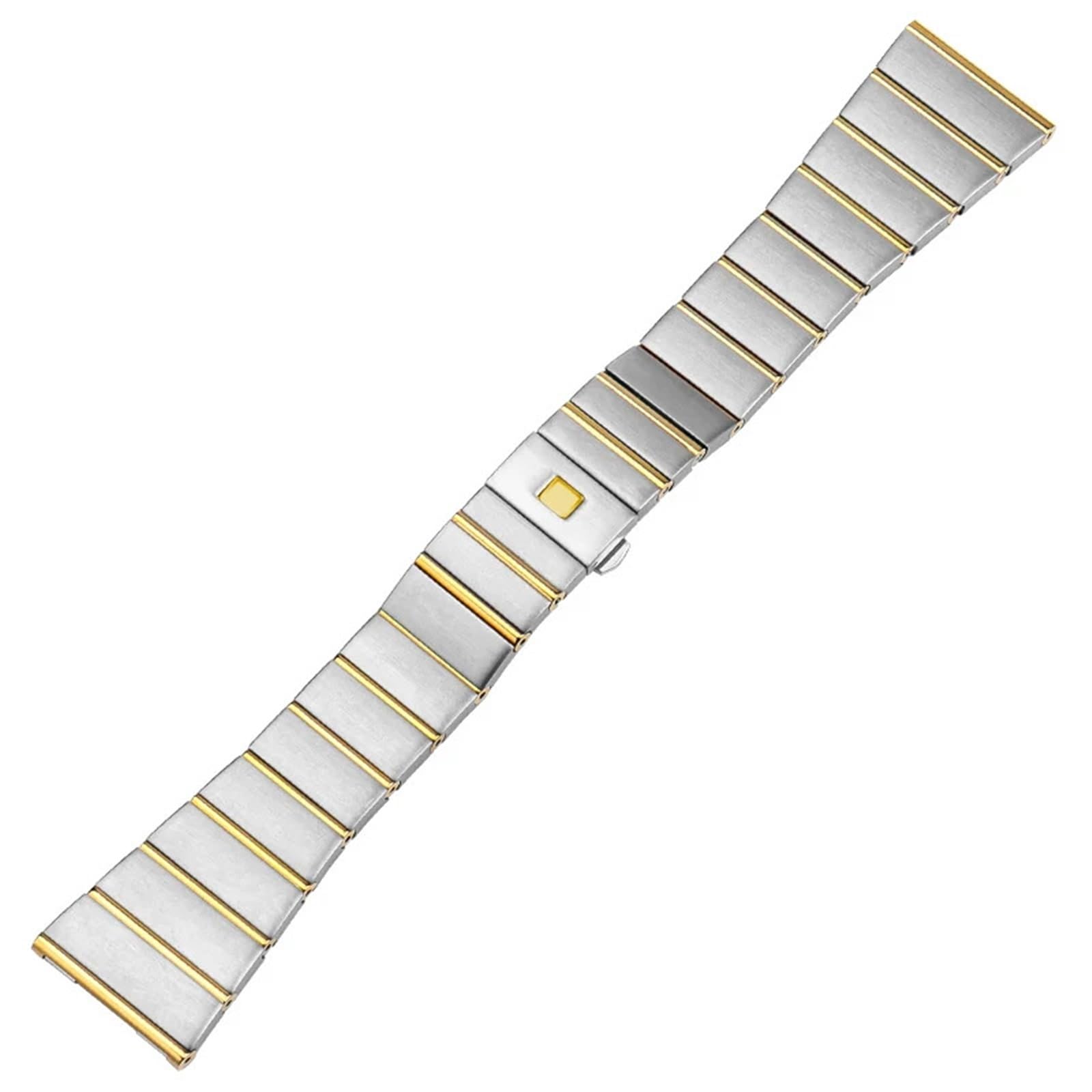 Pasek ze stali nierdzewnej do zegarka o szerokości 15 mm, 17 mm, 18 mm, 23 mm i 25 mm, solidny pasek metalowy