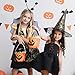 Relaxdays Disfraz Araña para Niños, Halloween, Alas, Diadema, Varita Mágica y Falda,...