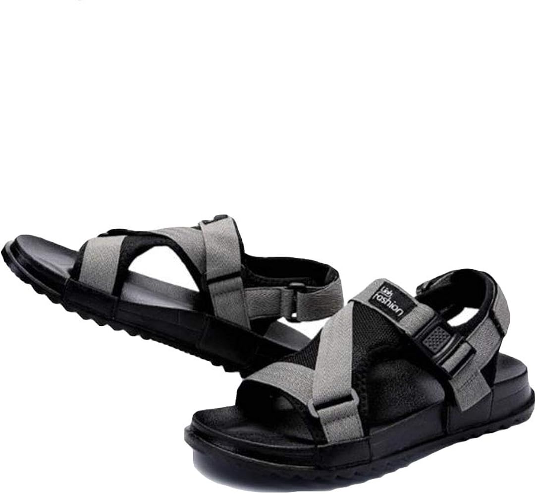 Aozuo サンダル ファッション メンズ 歩きやすい 厚底サンダル ファッション サンダル オープントゥ アウトドア 黒靴 通気
