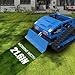 Remote Control Lawn Mower Tracked Gas Powered RC Slope Mower with Snow Plow, 9HP 224cc Engine, 21.6 in Cutting Width Robot Lawn Mower Brush Cutter for All Terrain Hills & Commercial Use