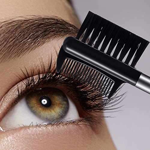Eyebrow Eyelash Shaper Eyelash Comb Eyebrow Brush 3-in-1 Multifunction for Separating Lashes Eliminating Mascara Clumps and Grooming and Shaping Brows-1 Piece Black - Image 6