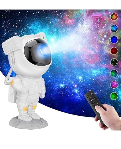 Paybox Astronaut Galaxy Projector with Remote Control - 360° Adjustable Timer Kids Astronaut Nebula Night Light, for Gifts,Baby Adults Bedroom, Gaming Room, Home and Party (2024)