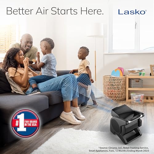 Top 11- Best Fan That Blows Cold Air Like AC (Without the Installation, the Noise, or the Power Bill) 15 Lasko High Velocity Fan, 15', 375 CFM, Professional Utility Pivoting Blower Fan with 3 Speeds, 2 Accessory Outlets, 120V, Black, Model U15617