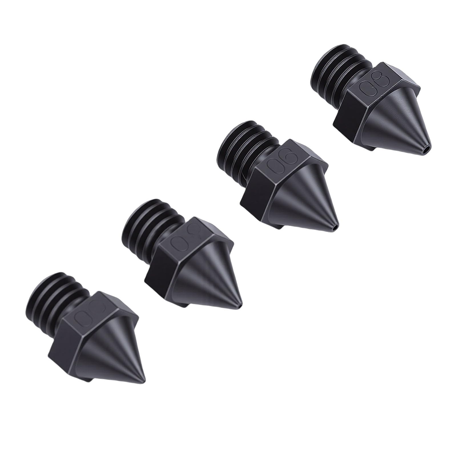 4 szt. Wymiana dyszy drukarki 3D do drukarki 3D Raise3D 0.2mm 0.4mm 0.6mm 0.8mm dysza wytłaczarki ze stali hartowanej