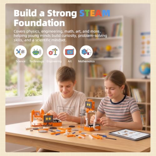 Image of AI Robot Building Block Kit 24-IN-1 STEM Education AI Vision Voice Control