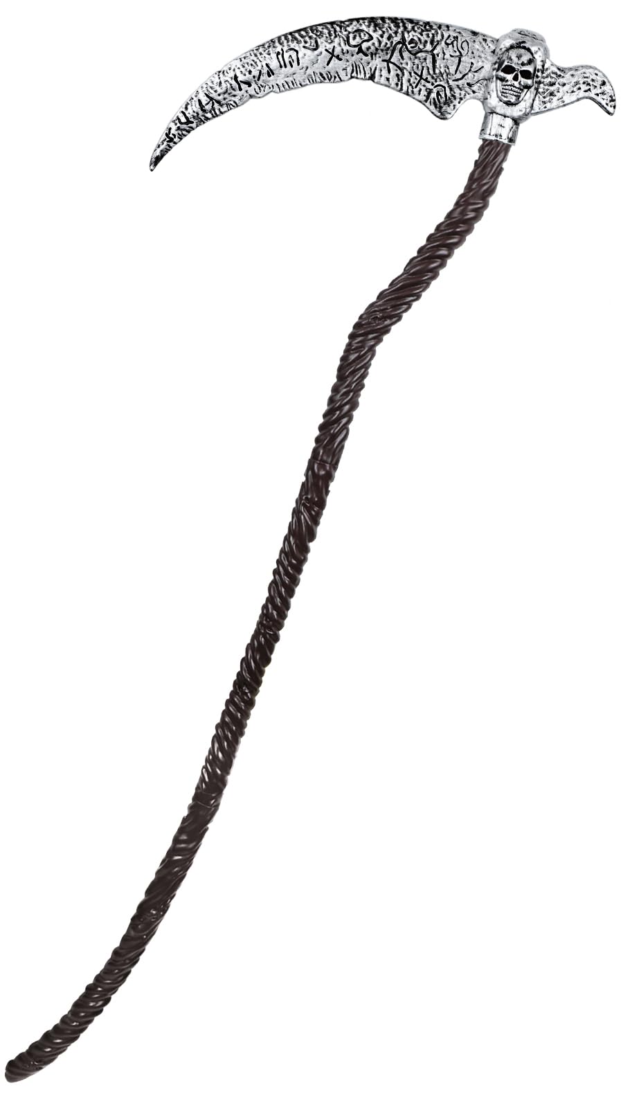 Anroong Grim Reaper Scythe Prop,Plastic Grim Reaper Staff Costume Accessories,Faux Scythe Blade Halloween Dress Up Party