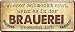 Produktbild Blechschilder Bier lustiger Spruch: Wasser schmeckt erst, wenn es in der Brauerei gewesen ist. Deko Schild für Bar Theke oder Pub Geschenkidee 28x12 cm