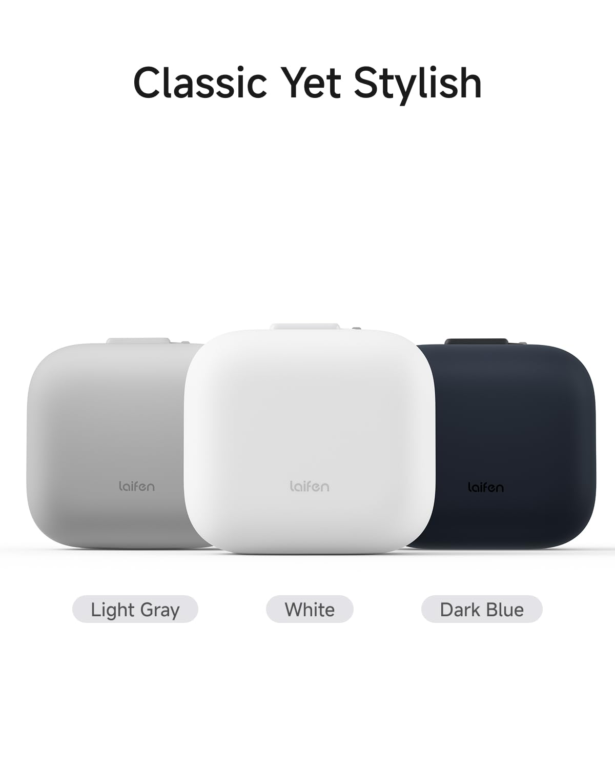 Laifen Custodia Da Viaggio per P3 Pro Rasoio Elettrico Interno Morbido Antiurto Texture Pelle Amichevole Design Leggero e Portatile, Ideale per Viaggi Professionali, Bianco (Grigio)