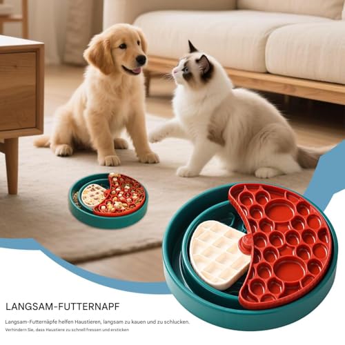 Gamelle pour chien interactive et distributeur rotatif à 360° pour alimentation saine