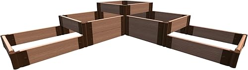 Miniatura 1 de Yosemite Falls' - Cama de jardín elevada de madera desgastada de 6 x 6 x 16.5 pulgadas (cascada de nivel RI)