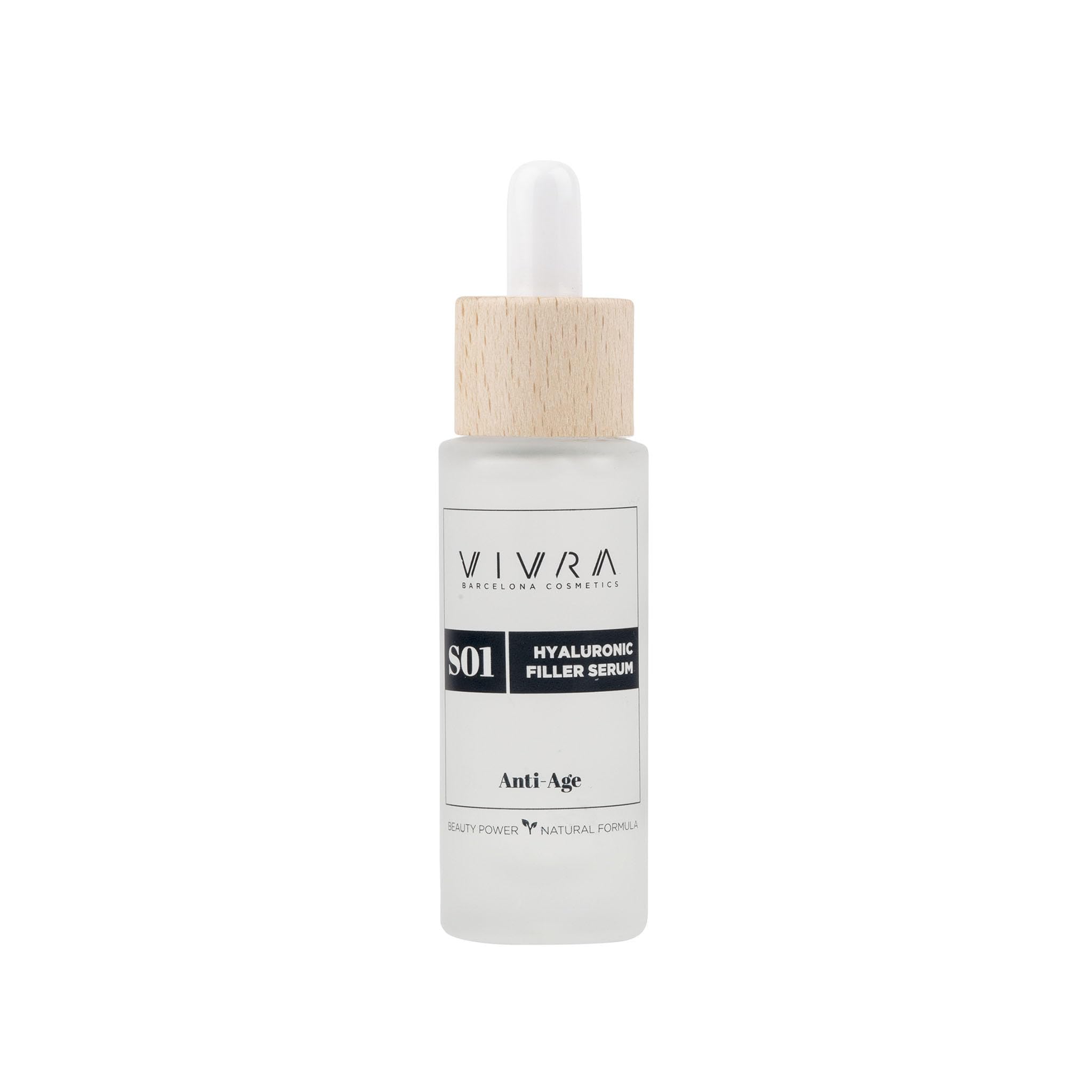 VIVRA Barcelona Cosmetics Serum acido hialuronico piel 30ml, gel facial hidratante, antiedad, antiarrugas glicerina liquida - ácido hialurónico puro - maquillaje mujer - skin care - Vivra Barcelona