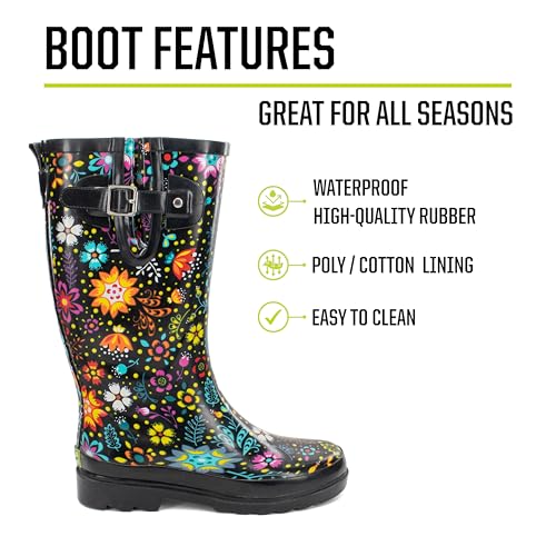 Western Chief Women's Tall Waterproof Rain Boot Outdoor Garden Shoes3