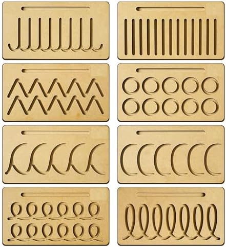 Buy Wooden Tracing Board Pattern and Shape for Kids Handwriting ...