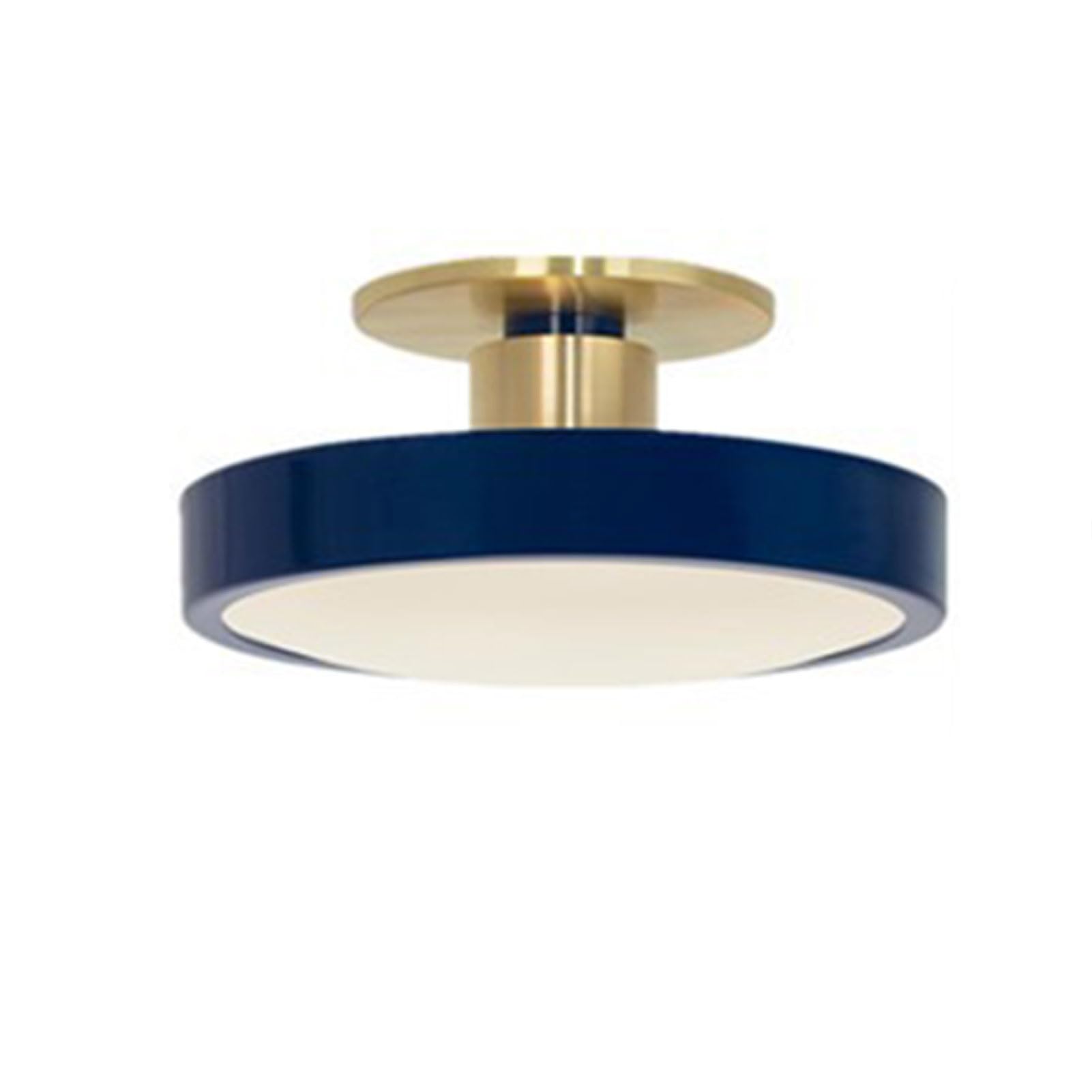 Nordic Minimalist Round Ceiling Light Iron Acrylic Led Flush Mount Ceiling Lamp Close to Ceiling Light Fixtures for Cloakroom Bedroom Living Room Corridor Entryway Laundry Room ( Color : Blue-50CM , S