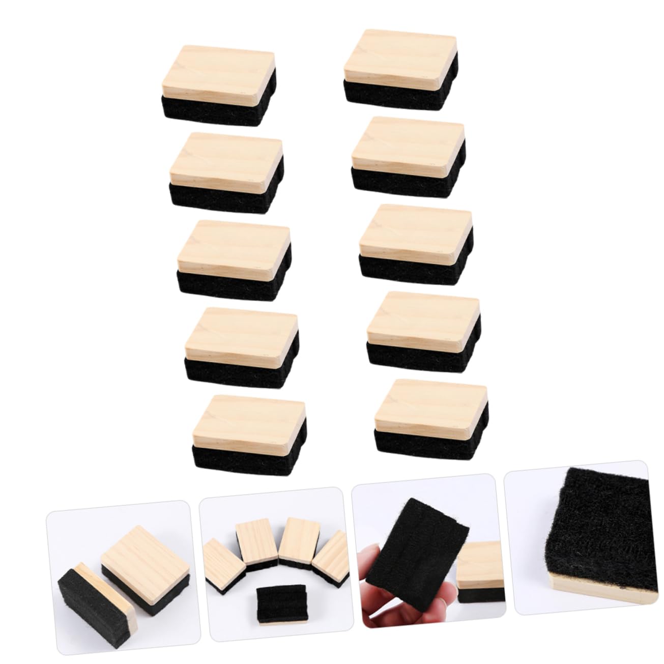 ARTIBETTER 3 Set Gomma Mini Cancellini Per Lavagna Bianco Lavagne Spolverino Di Gesso Bollettino Gomme Da Cancellare Cancellino Per Lavagna Board Bianca Asse Nero Piccolo Provato 10 Pezzi * 3