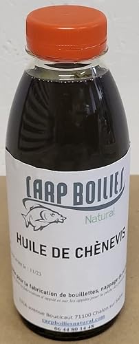 Carp Boilies Natural Huile de Chènevis 500ml fris de Port Inclus (500, 500) Cover