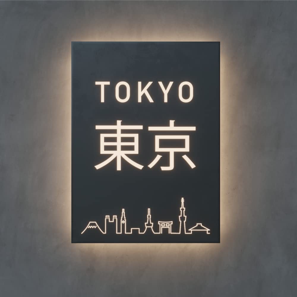 Amazon | WICKT 看板 ステンレス板 電飾看板 ledパネル ネオン看板 
