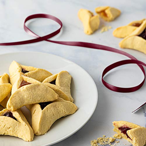 Gluten Free Hamentashen Cookies, 8 Oz [2 Pack] Mouthwatering Raspberry & Apricot Hamantaschen | Shortbread Cookies | Care Packages For College Students | Stocking Stuffers | Holiday Gift Baskets By Glutenfreepalace (About 12 Hamantaschen) #TOP4
