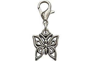 Elegant 4-Piece Butterfly Charm Clasp Set for Personalized Accessories