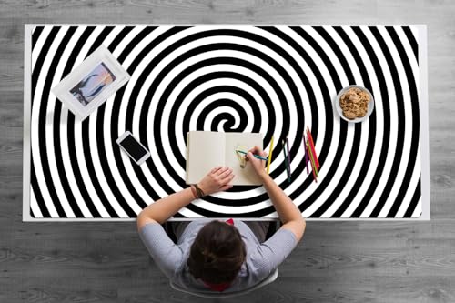 Tapis de bureau spirale idéal à la maison pour un espace de travail net