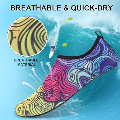 Men Women Water Shoes Unisex Beach Swim Shoes Minimalist Aqua Socks Barefoot for Diving Surfing Boating Rose Cloud2