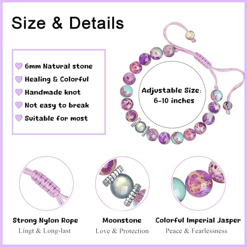 Image of JoycuFF Teen Jewelry Bracelets for Teen Teenage Gifts Ideas Trendy Stuff, 6 8 9 10 11 12 13th 16 Year Old Birthday East Christmas Gifts