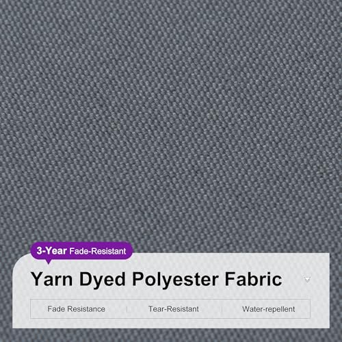 Image of PURPLE LEAF Cantilever Umbrella 9' x 11.5' Rectangle 360 Rotation Grey