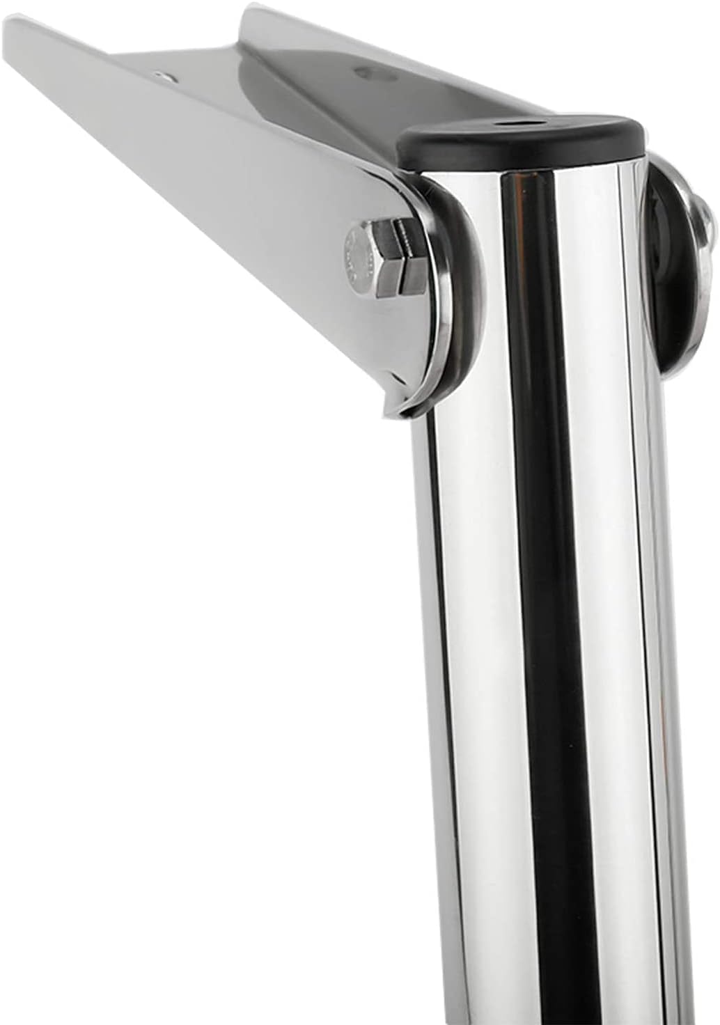 Pontoon Boat Ladder Boat Ladder Marine Ladder 3 Step Stainles Steel Drop Down Telescopic and Folding Boat Ladder with Footboard for Marine Boat Yacht Swimming Pool (Silver 3 Steps)