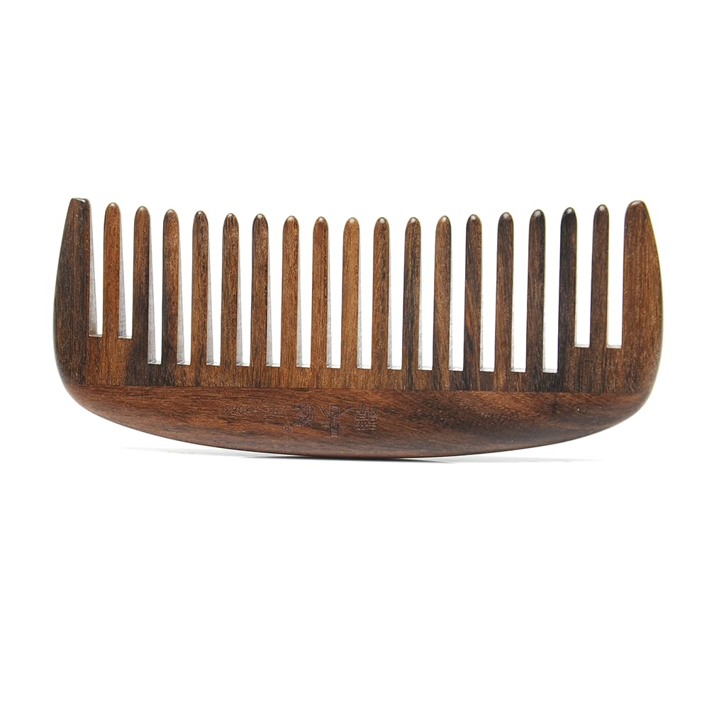 TAN MUJIANG CGB0601 Wooden Comb, Fit in the Palm Design, Anti-Static : Beauty