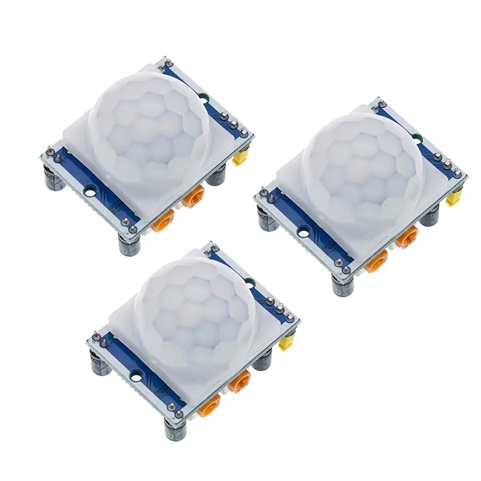 DUTTY Sensing Module, HC-SR501 Human Infrared Sensing Module, Pyroelectric Infrared Sensor(3PCS)
