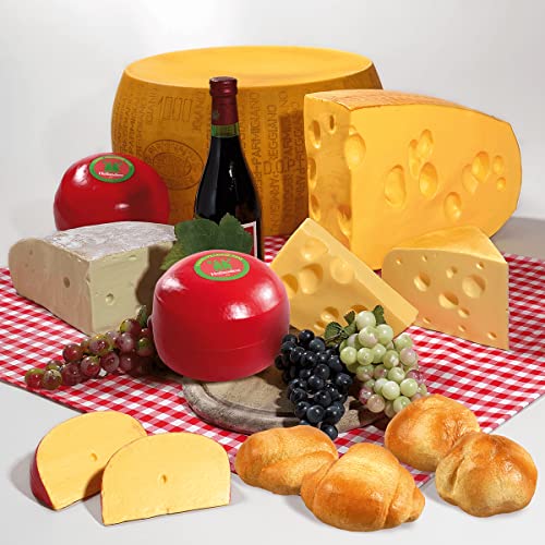 Emmentaler Käse Ecken Lebensmittel-Attrappe künstlicher Emmentaler Deko-Käse Tischdeko Käse-Attrappe