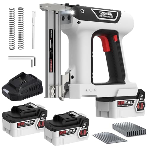 21V Cordless Nail Gun with Batteries Staples and Charger