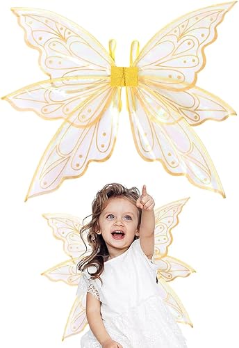 Fairy Wings Costume Organza Angel Butterfly Wings for Women Girls Dress-up Accessories Christmas Cosplay Costume