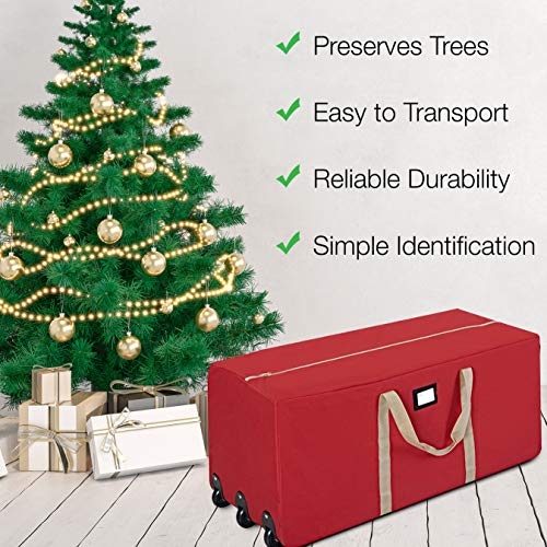 ProPik Christmas Tree Storage Bag Rolling, Fits Up to 9 ft. Xmas Tree, 25