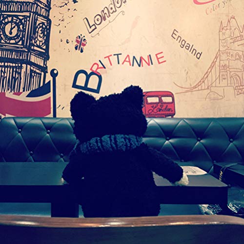 KESYOO Gato de Pelúcia Bichinhos de Pelúcia Cachecol Animal de Estimação Boneca Gatinho Anime Gato T