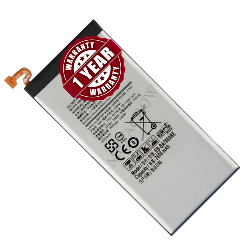 Image of Original EB-BA700ABE Battery Compatible for Samsung Galaxy A7 (SM-A700F) - (2600mAh) - 1 Year Warranty JK1