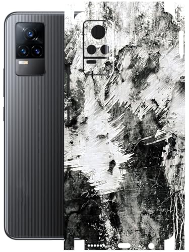 Image of AtOdds - Full Body Back Screen Guard Protector Film - Lamination Wrap Skin Sticker Compatible with VIVO Y73 | Scratchproof Matte Finish (Messed)