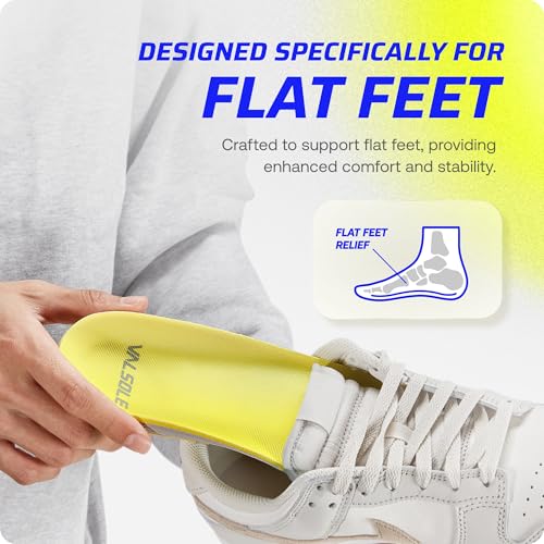 Image of VALSOLE Heavy Duty Support Orthotic Insoles for Men & Women 220+ lbs - Plantar Fasciitis, High Arch Support, Flat Feet Orthotics Inserts, Absorbs Shock, Standing All-Day Comfort Work Shoe Insoles