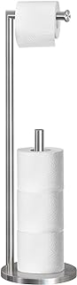 Topsky Free Standing Extra Toilet Paper Holder Stand for 3-4 Rolls