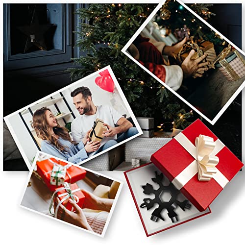 Snowflake Multitool, 1Pcs 18 In 1 Snowflake Multi Tool Stainless Steel Snowflake Tool With Keyring(Silver) #TOP5