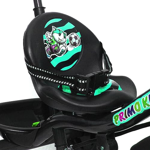 Image of Primo Kid Toys Tricycle for Kids 1 Years+, Plug & Play Tricycle for Kids. Ride on with Safety Seat Belt, Dual Storage Space & Parental Handle.