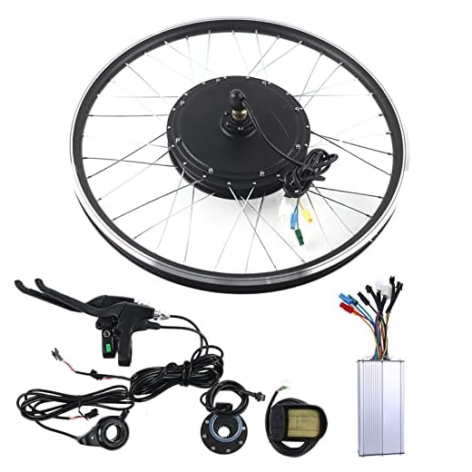 Kit de Conversão de Bicicleta Elétrica de 26 Polegadas Com Controlador de Motor 48v 1500W e Medidor Kt LCD5 Nível de Freio de Alavanca de Dedo (precursor)