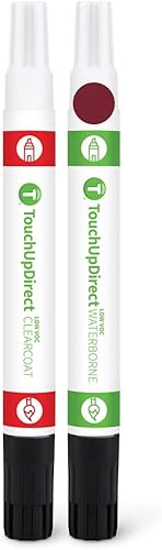 Miniatura 360 de TouchUpDirect 32J - Aerosol de pintura de retoque de obsidiana negra perla metálica compatible con Subaru Exact Match - Kit platino