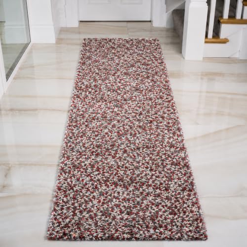 Image of tie die Shaggy Carpet for 2 Inch Thickness Living Room - Soft Fluffy Rug & Non Slip Runner Carpet - Cozy Shaggy Area Rug for Bedroom & Lounge [5x8 Feet Multi-2]