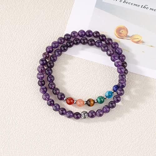 Pulsera Chakras para hombre y mujer con cuentas de piedras naturales 3